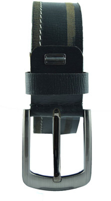 

Moochies Men Formal, Party, Casual Green Genuine Leather Belt, Black