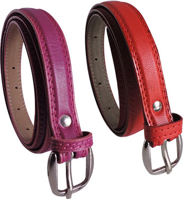 

Elligator Women Casual, Formal, Party Maroon, Red Artificial Leather Belt, Maroon-05