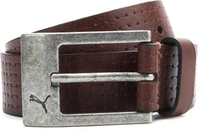 

Puma Men Brown Metal, Genuine Leather Belt