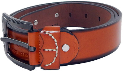 

Els Men Beige Synthetic Belt, Beige-34