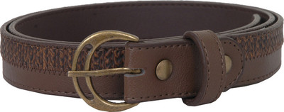 

Baggit Women Formal Brown Artificial Leather Belt, Coffee