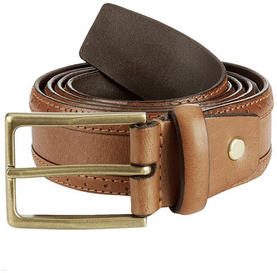 

Park Avenue Men Beige Genuine Leather Belt