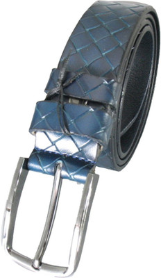 

Lion Heart Men Casual Blue Genuine Leather Belt