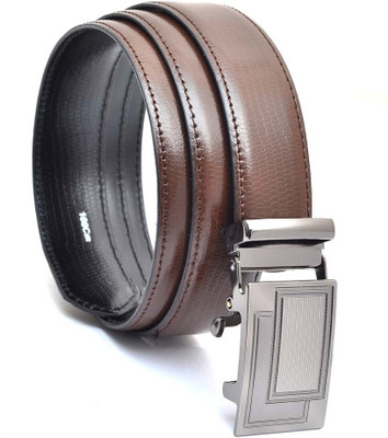 

Hawai Men Casual, Formal Brown Genuine Leather Belt, Brown-01