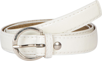 

ESHTYLE Girls Formal, Casual White Artificial Leather Belt