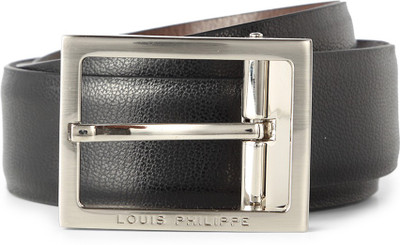 

Louis Philippe Men Black Genuine Leather Belt