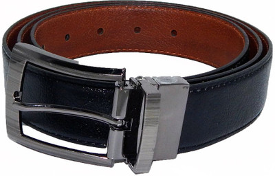 

Els Men Formal Black, Beige Synthetic Reversible Belt, Beige;black