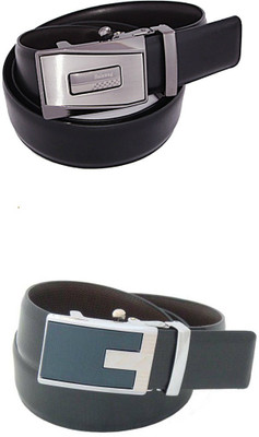 

SFA Men Formal Black Artificial Leather Reversible Belt, Blackbrown354616