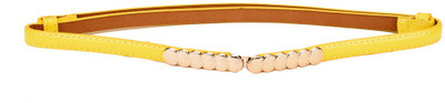 

Tiekart Women Casual Yellow Synthetic Belt