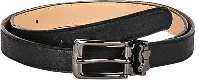 

Buckle Up Women Formal Black Artificial Leather Belt