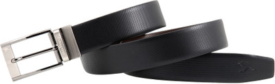 

Kangoo Men Casual, Formal Black, Brown Genuine Leather Reversible Belt