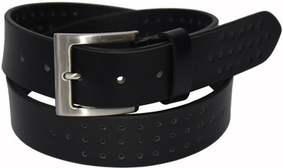 

Pellezzari Men Casual Black Genuine Leather Belt