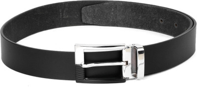 

Buckle Up Men Black Genuine Leather Belt