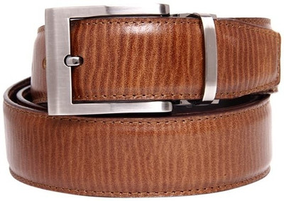 

Walletsnbags Men Casual Brown Genuine Leather Belt, Brown-32