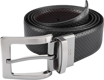 

Raymond Men Black Genuine Leather Belt, White