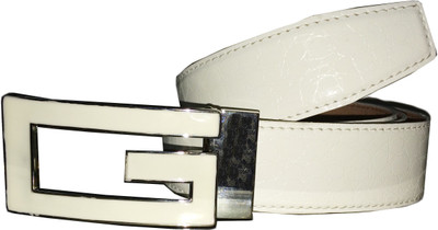 

Shopchoice Men White Genuine Leather Belt