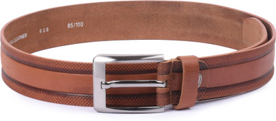 

Buckle Up Men Tan Genuine Leather Belt
