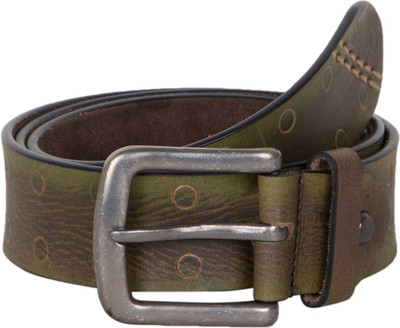 

Redrho Men Casual Green, Brown Genuine Leather Belt, Green03