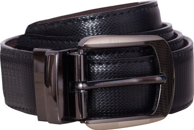 

SAMTROH Men Black Artificial Leather Belt, Black;brown
