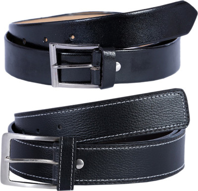 

Kritika's World Men Casual Black Artificial Leather Belt