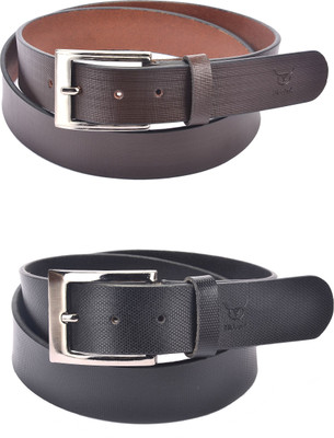 

Hidelink Men Formal Brown Genuine Leather Belt