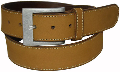 

Pellezzari Men Casual Yellow Genuine Leather Belt