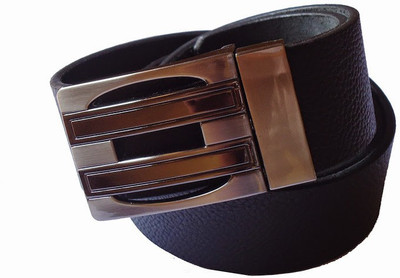 B.S.Chadha Group Men Formal Black Genuine Leather Belt