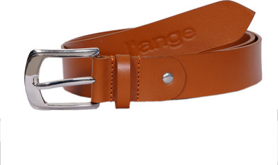 

l'ange Men Casual Brown Genuine Leather Belt, Dark brown