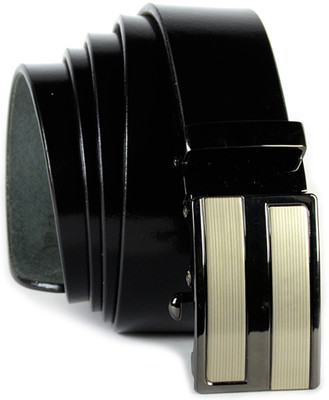 

SOMABAZAR Men Formal Black Genuine Leather Belt