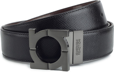 

Kenneth Cole Men Black, Brown Genuine Leather Reversible Belt, Brown and black