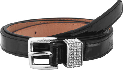 

palito Women Black Genuine Leather Belt