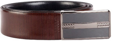 

XCCESS Men Brown Genuine Leather Belt