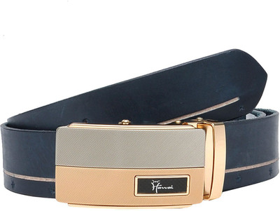 

Hawai Men Casual, Formal Blue Genuine Leather Belt, Navi blue