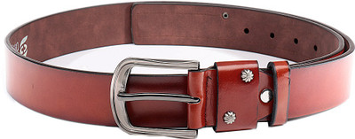 

Swiss Design Men Casual Brown Genuine Leather Belt, Tan