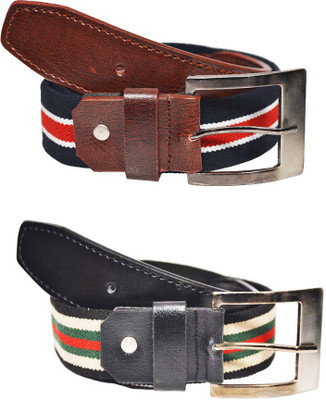 

Elligator Men Casual, Party Multicolor Artificial Leather, Fabric Belt
