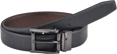 

Brounplus Boys Formal Black Artificial Leather Reversible Belt, Black;brown