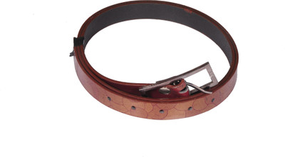 D Jindals Women Casual Brown Synthetic Belt, Brown-04