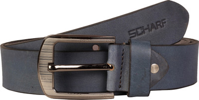 

Scharf Men Formal Blue Genuine Leather Belt, Blue 01