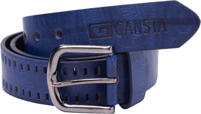 

Gansta Men Casual Blue Artificial Leather Belt