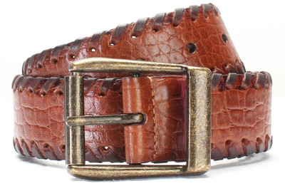 

Brune Men Casual Tan Genuine Leather Belt, Tan-03