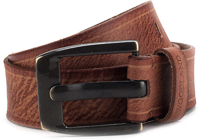 

Woodland Men Brown Genuine Leather, Metal Belt