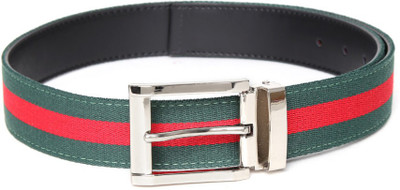 

Roadster Men Green, Black Genuine Leather Belt, Black;green