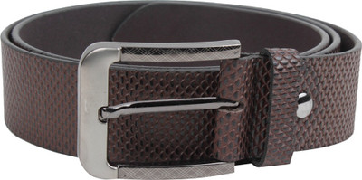 

Leather Hub Men Casual Brown Genuine Leather Belt