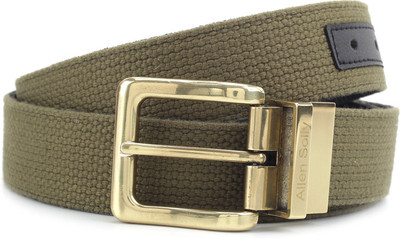 

Allen Solly Men Black, Green Metal Reversible Belt, Black and green