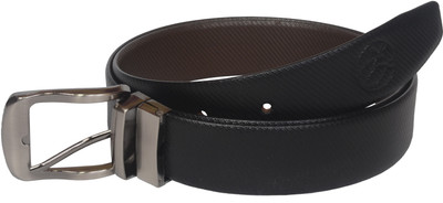 Czar Enterprises Men Formal Black, Brown Genuine Leather Reversible Belt