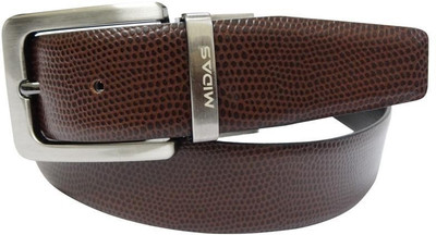 

Midas Men Formal Multicolor Genuine Leather Reversible Belt, Black;brown