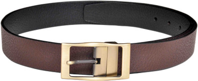 

Scarleti Men Casual Brown Genuine Leather Reversible Belt