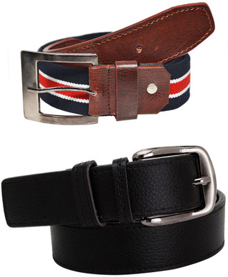 

Elligator Men Casual, Party, Formal Multicolor Artificial Leather, Fabric Belt