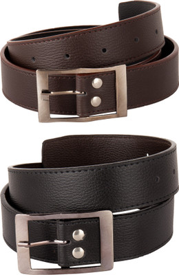 

Viva Men Casual Brown Artificial Leather Belt, Black