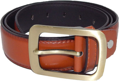 

Els Men Formal, Casual Brown Synthetic Belt, Brown-01